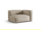 Modul dreapta pentru canapea, 1 loc, Martina-169, Micadoni Home, 121x106x75 cm, tesatura structurata catifelata, bej deschis
