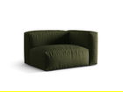 Modul dreapta pentru canapea, 1 loc, Martina-169, Micadoni Home, 121x106x75 cm, tesatura structurata catifelata, verde