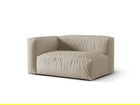 Modul stanga pentru canapea, 1 loc, Martina-169, Micadoni Home, 160x106x75 cm, tesatura structurata catifelata, bej deschis