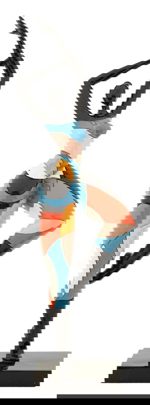 Figurina decorativa Dancing Girl Rubic -B, Mauro Ferretti, 32.5x9.7x20.5 cm, polirasina, multicolor