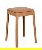 Scaun Scooby, Bizzotto, 34x34x49 cm, piele ecologica/polipropilena, maro coniac