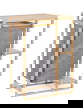 Cos de rufe cu rafturi din bambus Phillip, Bizzotto, 46.5x30x70 cm, bambus/MDF, natural