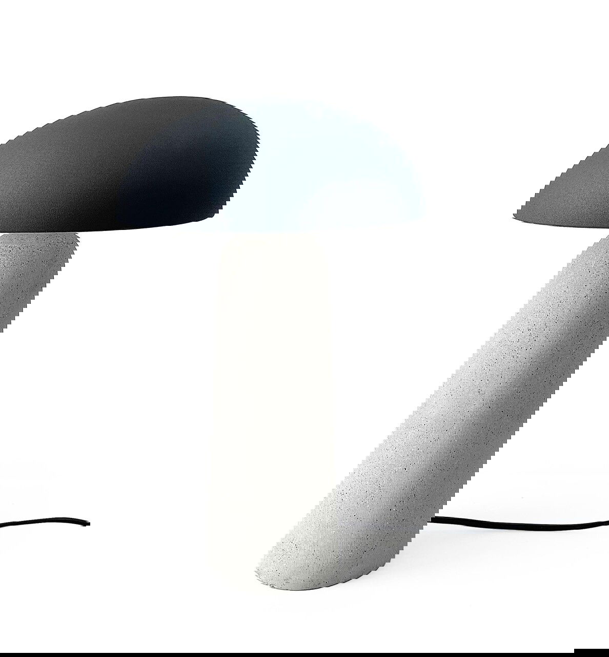 Lampa de masa Delphine, Bizzotto, D25x39.5 cm, 1 x E14, 15W, metal/ciment, gri