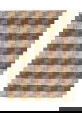 Covor Ruanda Squares, Bizzotto, 160x230 cm, iuta, tesut manual, maro