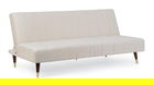 Canapea 3 locuri Alma, Bizzotto, 180x88x82 cm, lemn de eucalipt/catifea, bej