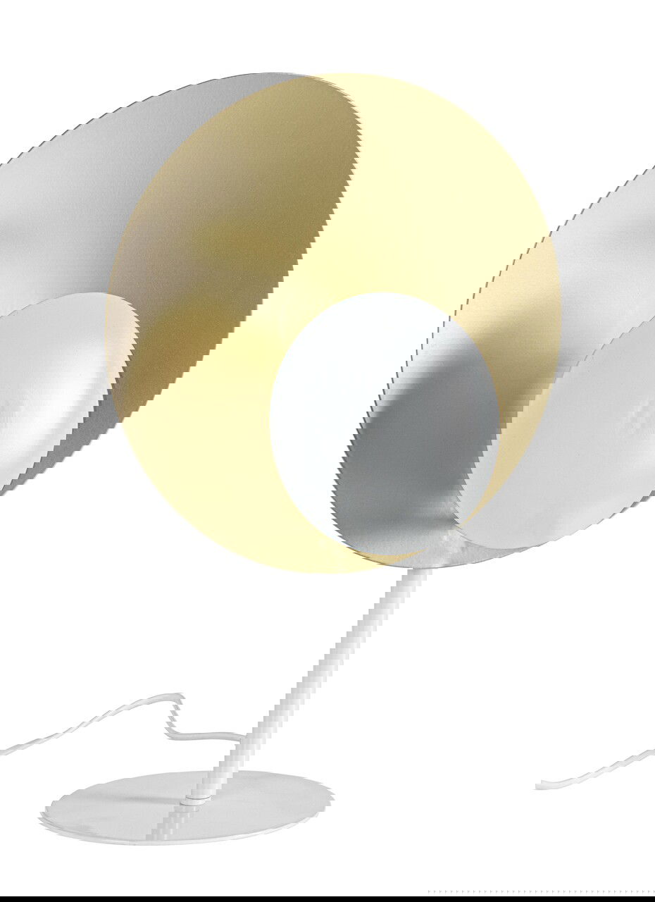 Lampa de masa Design, Bizzotto, 30x17.5x46 cm, 1 x E27, 60W, otel, alb