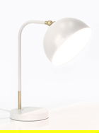 Lampa de masa Glasgow, Bizzotto, 32.5x20x41 cm, 1 x E27, 25W, otel, alb