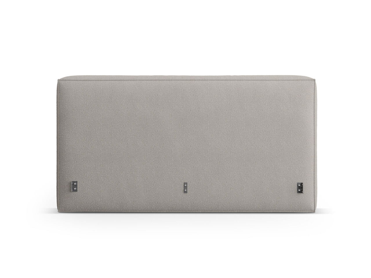 Tablie de pat 140 cm, Micadoni Home, Olivia-206, tesatura boucle, gri deschis