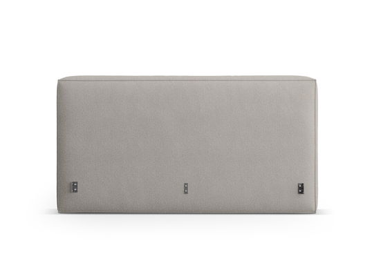 Tablie de pat 140 cm, Micadoni Home, Olivia-206, tesatura boucle, gri deschis