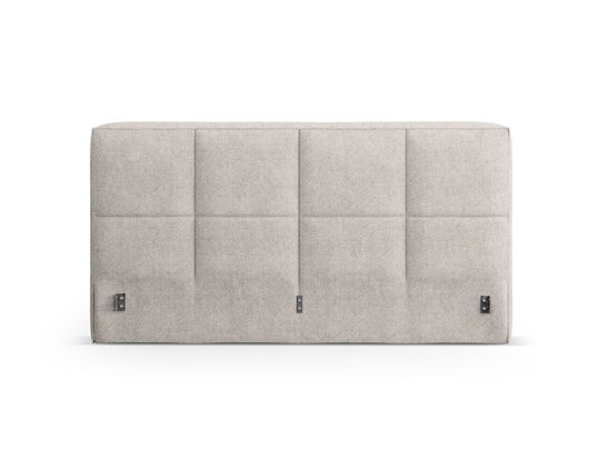 Tablie de pat 140 cm, Micadoni Home, Darren-201, tesatura structurata chenille, bej melange