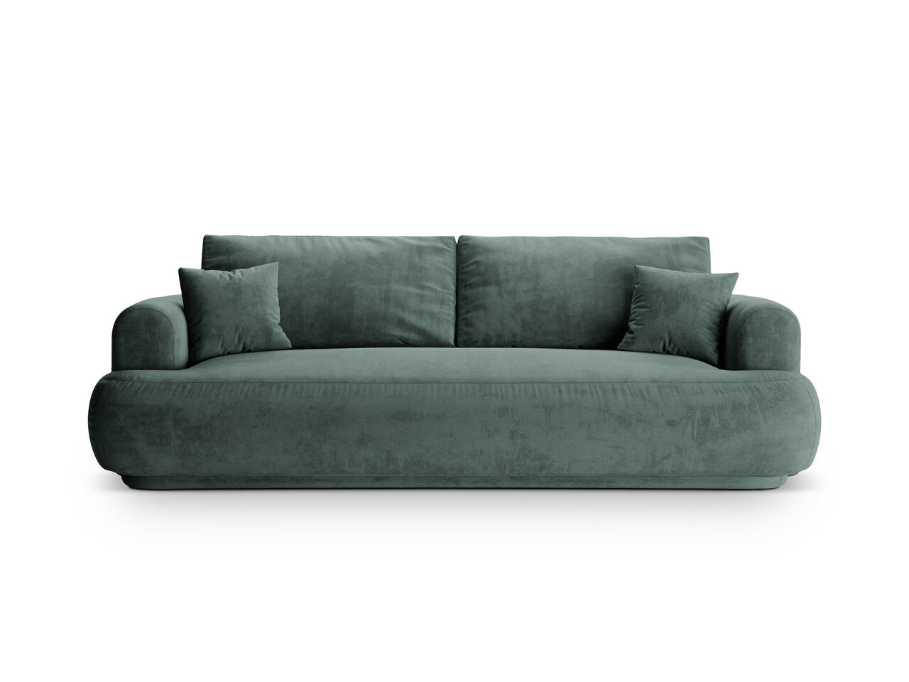 Canapea extensibila 3 locuri, Ella-120, Micadoni Home, 253x108x94 cm, catifea, petrol