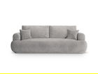 Canapea extensibila 3 locuri, Ella-193, Micadoni Home, 253x108x94 cm, tesatura structurata chenille, bej inchis