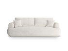Canapea extensibila 3 locuri, Ella, Micadoni Home, 253x108x94 cm, tesatura boucle, bej deschis