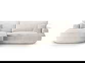 Coltar extensibil stanga 5 locuri, modular, cu lada depozitare, Ella, Micadoni Home, 271x174x94 cm, tesatura structurata chenille, bej