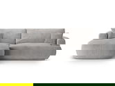 Coltar extensibil stanga 5 locuri, modular, cu lada depozitare, Ella, Micadoni Home, 271x174x94 cm, tesatura structurata chenille, bej inchis