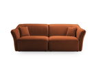 Canapea 3 locuri, Hailey, Micadoni Home, 206x102x79 cm, tesatura boucle, gri deschis
