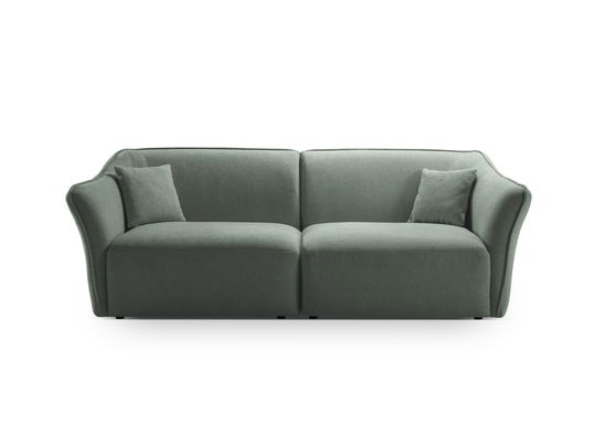 Canapea 3 locuri, Hailey, Micadoni Home, 206x102x79 cm, tesatura boucle, grafit