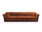 Canapea 5 locuri, Hailey, Micadoni Home, 292x102x79 cm, tesatura boucle, gri deschis