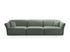 Canapea 5 locuri, Hailey, Micadoni Home, 292x102x79 cm, tesatura boucle, grafit
