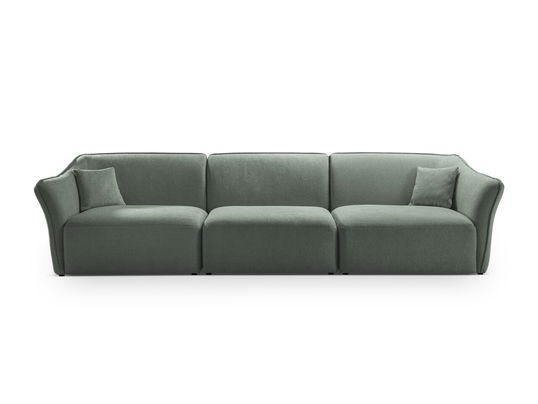 Canapea 5 locuri, Hailey, Micadoni Home, 292x102x79 cm, tesatura boucle, grafit