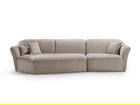 Coltar stanga 5 locuri, Hailey, Micadoni Home, 292x138x79 cm, tesatura boucle, verde menta