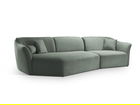 Coltar stanga 5 locuri, Hailey, Micadoni Home, 292x138x79 cm, tesatura boucle, grafit
