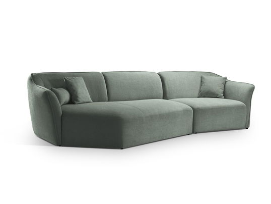 Coltar stanga 5 locuri, Hailey, Micadoni Home, 292x138x79 cm, tesatura boucle, grafit