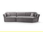 Coltar dreapta 5 locuri, Hailey, Micadoni Home, 292x138x79 cm, tesatura boucle, caramiziu