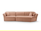 Coltar dreapta 5 locuri, Hailey, Micadoni Home, 292x138x79 cm, tesatura boucle, galben mustar