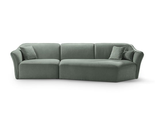 Coltar dreapta 5 locuri, Hailey, Micadoni Home, 292x138x79 cm, tesatura boucle, grafit
