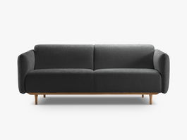 Canapea 3 locuri, Noomi-215, Micadoni Home, 196x94x75 cm, tesatura structurata chenille, grafit