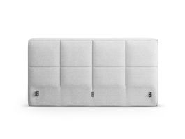 Tablie de pat 160 cm, Micadoni Home, Darren-201, tesatura structurata chenille, gri deschis melange