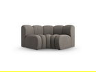 Modul pentru canapea, 1 loc, Lupine-140, Micadoni Home, 185x95x70 cm, tesatura chenille din poliester, gri