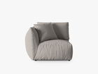 Modul stanga pentru canapea, 1 loc, Chris-259, Micadoni Home, 110x100x80 cm, tesatura structurata chenille, natural