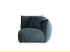 Modul dreapta pentru canapea, 1 loc, Chris-184, Micadoni Home, 110x100x80 cm, catifea, albastru pastel
