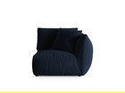 Modul dreapta pentru canapea, 1 loc, Chris-184, Micadoni Home, 110x100x80 cm, catifea, albastru regal