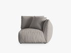 Modul dreapta pentru canapea, 1 loc, Chris-259, Micadoni Home, 110x100x80 cm, tesatura structurata chenille, natural