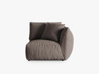 Modul dreapta pentru canapea, 1 loc, Chris-259, Micadoni Home, 110x100x80 cm, tesatura structurata chenille, bej sand