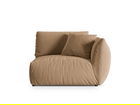 Modul dreapta pentru canapea, 1 loc, Chris-184, Micadoni Home, 130x100x80 cm, catifea, bej sand