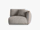 Modul dreapta pentru canapea, 1 loc, Chris-259, Micadoni Home, 130x100x80 cm, tesatura structurata chenille, natural