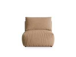 Modul pentru canapea, 1 loc, Chris-184, Micadoni Home, 100x85x80 cm, catifea, bej sand