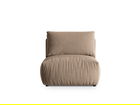 Modul pentru canapea, 1 loc, Chris-184, Micadoni Home, 100x85x80 cm, catifea, maro deschis