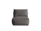 Modul pentru canapea, 1 loc, Chris-184, Micadoni Home, 100x85x80 cm, catifea, gri inchis