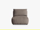 Modul pentru canapea, 1 loc, Chris-259, Micadoni Home, 100x85x80 cm, tesatura structurata chenille, bej sand