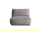 Modul pentru canapea, 1 loc, Chris-184, Micadoni Home, 105x100x80 cm, catifea, gri