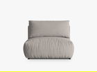 Modul pentru canapea, 1 loc, Chris-259, Micadoni Home, 105x100x80 cm, tesatura structurata chenille, natural
