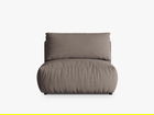 Modul pentru canapea, 1 loc, Chris-259, Micadoni Home, 105x100x80 cm, tesatura structurata chenille, bej sand
