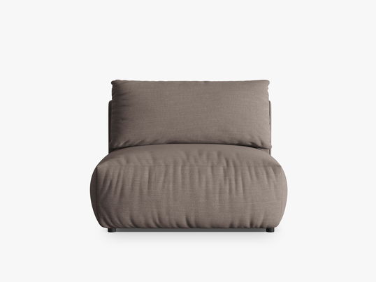 Modul pentru canapea, 1 loc, Chris-259, Micadoni Home, 105x100x80 cm, tesatura structurata chenille, bej sand