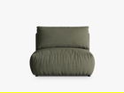 Modul pentru canapea, 1 loc, Chris-259, Micadoni Home, 105x100x80 cm, tesatura structurata chenille, verde deschis