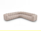 Coltar simetric modular 5 locuri, Lupine-140, Micadoni Home, 309x309x70 cm, tesatura chenille din poliester, bej